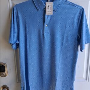 Peter Millar Sky Blue Microdot Polo